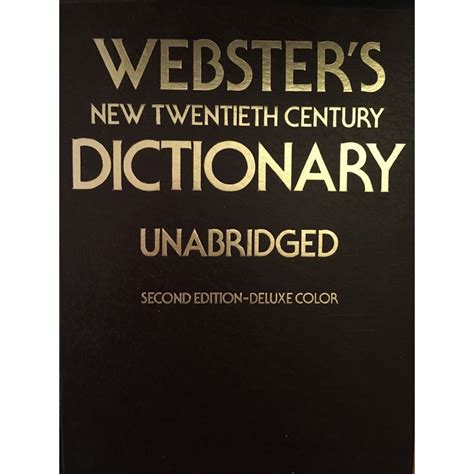 Websters New Twentieth Century Dictionary Unabridged