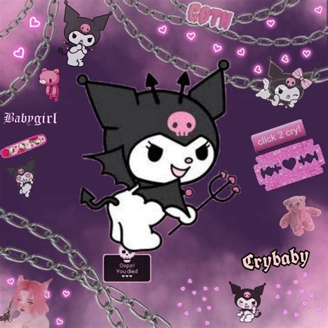 Kuromi Sanrio Pfp Gothic Kawaii Kawaii Goth Melody Hello Kitty