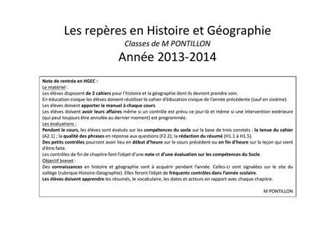 Brevet 2013 Repères Chronologiques Et Spatiaux Bac 5 Histoire