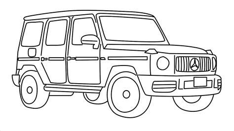 How To Draw Mercedes G Wagon Step By Step 16 Easy Phase