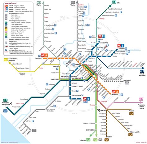 Rome Subway Map For Download Metro In Rome High Resolution Map