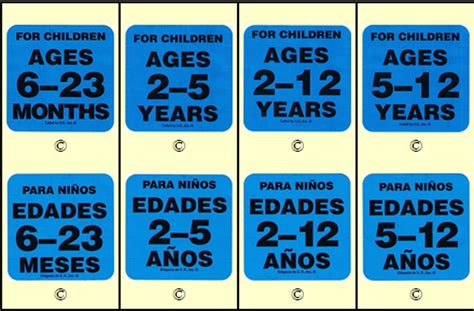 Up To 75 Off Age Group Labels Specify English Or Spanish