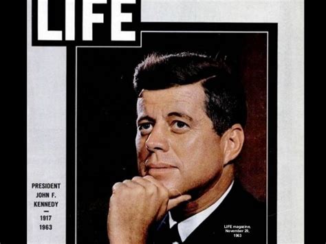 The Front Page Of A Magazine With An Image Of John F Kennedy
