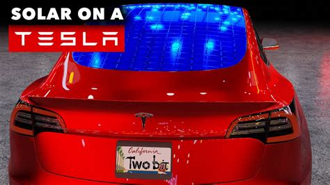 Solar Panels On Future Tesla Cars Solar Vehicles Youtube