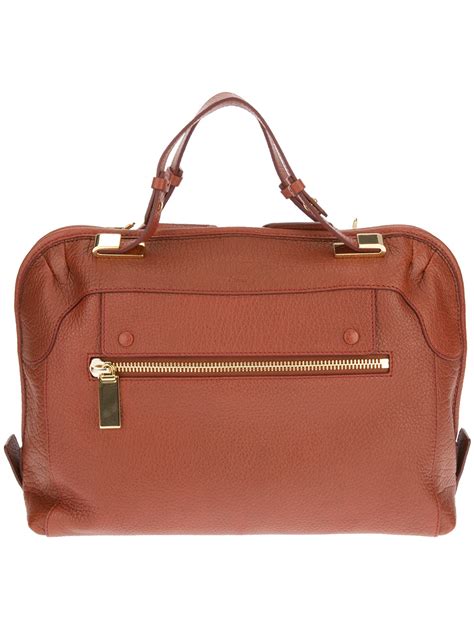 Chloé Brooke Tote In Red Lyst
