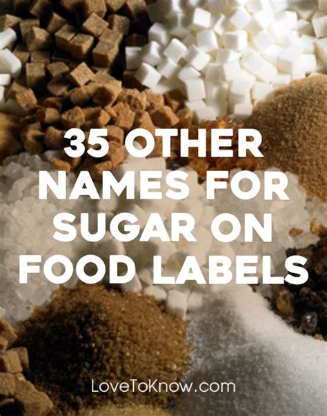 Other Names For Sugar On Food Labels Lovetoknow Health And Wellness
