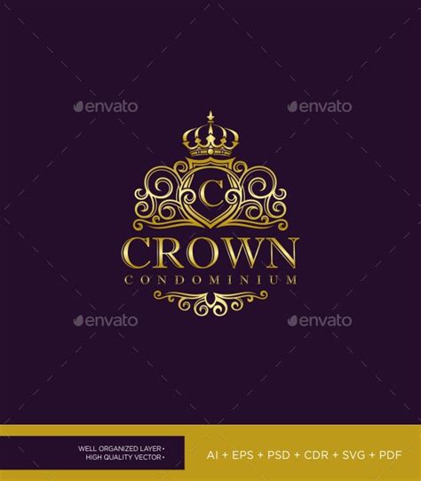 Elegant Crown Logo By Kassai Graphicriver