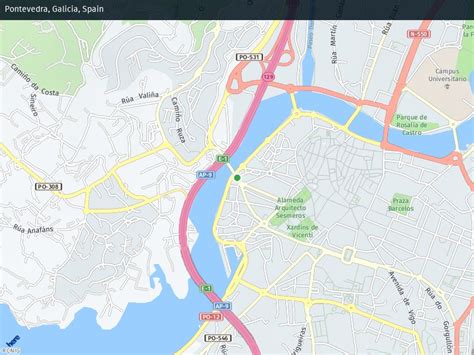 callejero de pontevedra plano y mapa tráfico en directo