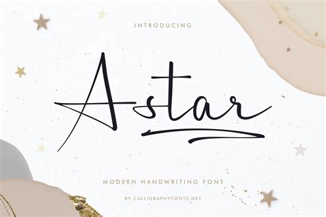 A Star Font Fontspace