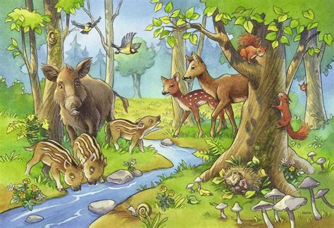 Ravensburger Puzzle Dečije Puzle 2x24 Životinje Šumske životinje
