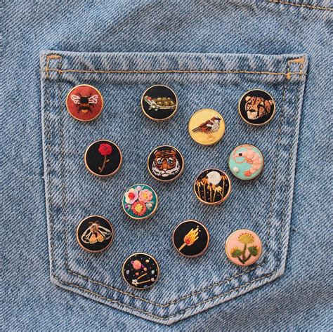 Tiny Embroidery Pins Add A Handcrafted Flair To Your Everyday Wear