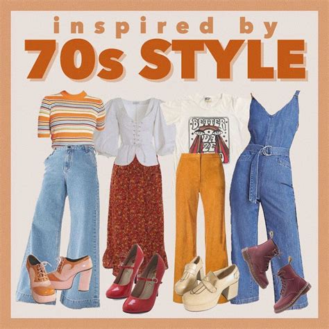 Isla On Instagram “a 70s Lookbook Based On Different Styles Of The Time ⭐️🧡📀 Aesthetic