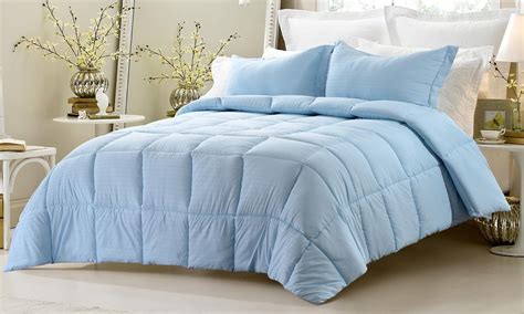 Save with coupons · save on top brands · earn reward points 3pc Reversible Solid/ Emboss Striped Comforter Set ...