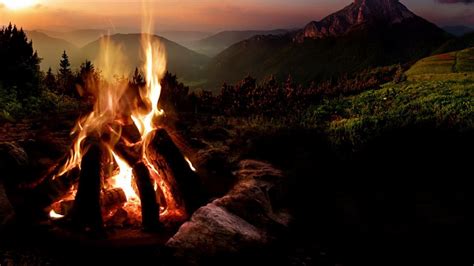 Camp Fire Wallpapers Top Free Camp Fire Backgrounds Wallpaperaccess