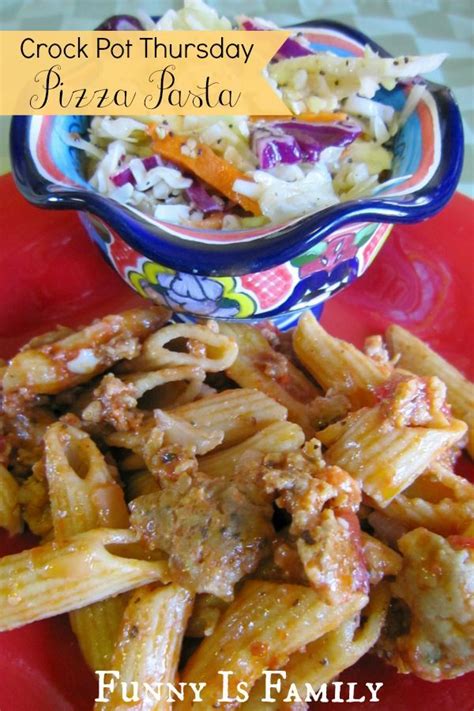 Maybe you would like to learn more about one of these? Crock Pot Pizza Pasta | Crockpot recipes easy, Crock pot ...