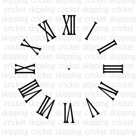 Clock Face Svg Dxf Eps Cut File For Cricut Silhouette Etsy