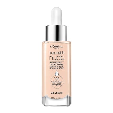 L Oreal Paris True Match Nude Hyaluronic Tinted Serum Foundation With Hyaluronic Acid Very