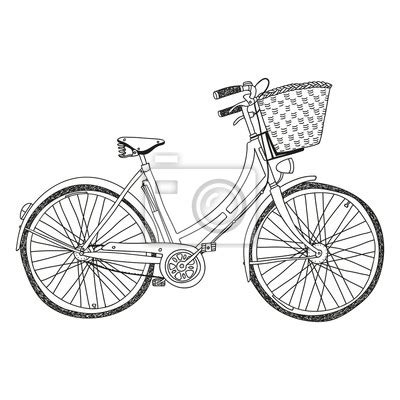 Fahrrad Mit Korb - Tierische Tapete