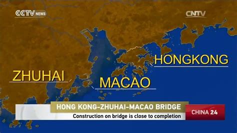 Hong Kong Zhuhai Macao Bridge Map Hong Kong Macau Bridge Map China
