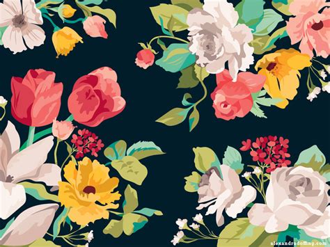 Bold Floral Mural By Alexandra Doffing On Dribbble