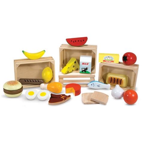 Melissa And Doug Food Groups Wooden Play Food 21pcs Best Educational