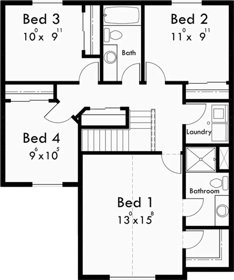 Check spelling or type a new query. Affordable 2 Story House Plan Has 4 Bedrooms And 2.5 Bathrooms