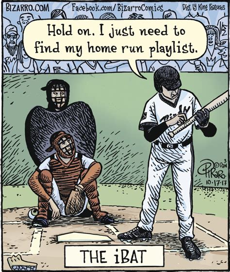 baseball bizarro for 10 17 2017 funny cartoon pictures fun comics funny cartoons