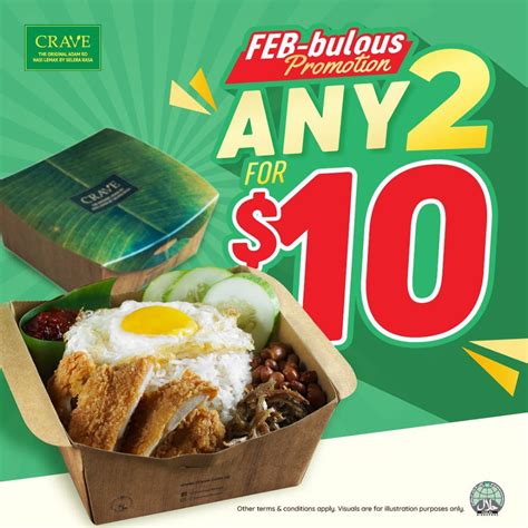 Crave Nasi Lemak Promotion 2 Nasi Lemak For 10 Till 28 Feb 21