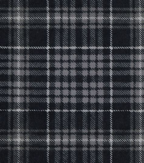 Black And Gray Plaid Snuggle Flannel Fabric Joann Flannel Fabric