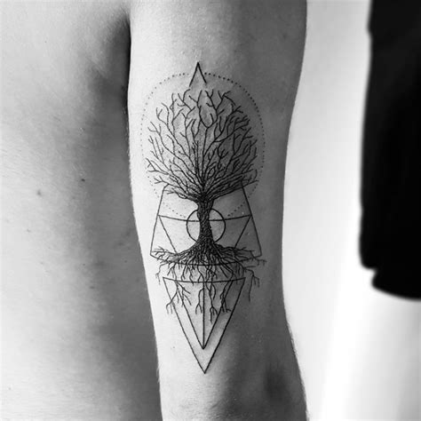 Tattoo Uploaded By Motattoo Geometric Tree 1052069 Tattoodo