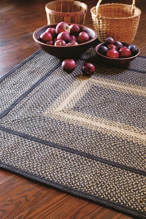 Manchester Black Jute Braided Rectangular Rug Braided