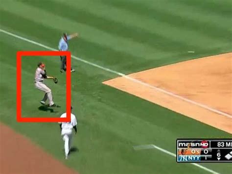 This Ridiculously Long Throw By An Orioles Third Baseman Has The
