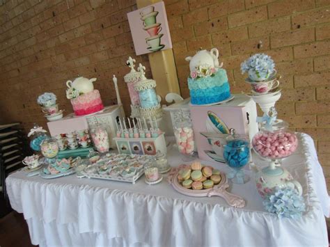 Have a cute as a button themed baby shower and send guests out with baggies of buttons! High Tea Party - Baby Shower Ideas - Themes - Games