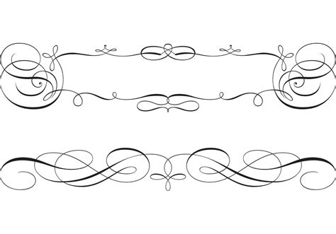 Swirly Scroll Frame And Border Vectors Download Free Vector Art