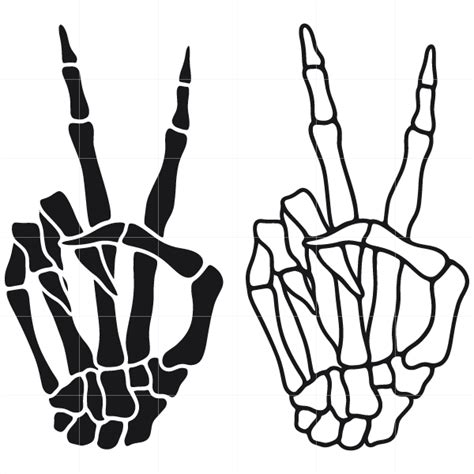Skeleton Peace Hand Svg Cricut Halloween Cricut Projects Vinyl