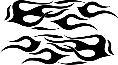 Flames Vinyl Car Side Decals Xtreme Digital Graphix