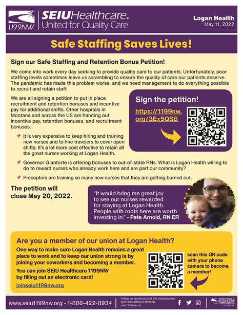 Safe Staffing Saves Lives Seiu Healthcare 1199nw