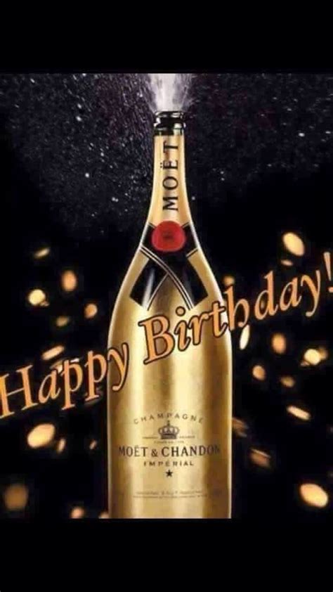 Happy Birthday Champagne Verjaardag Verjaardag Afbeeldingen Verjaardag
