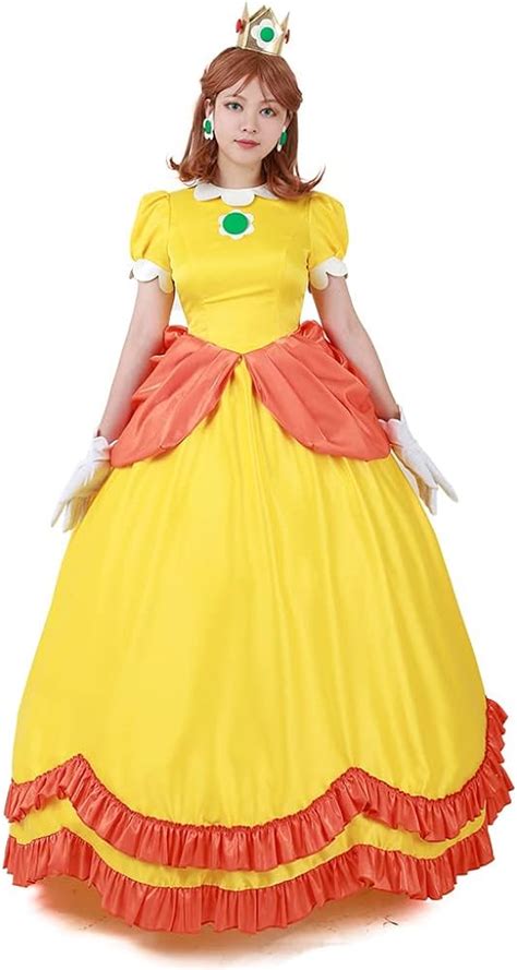 Princess Peach Costume Super Mario Princess Daisy Cosplay