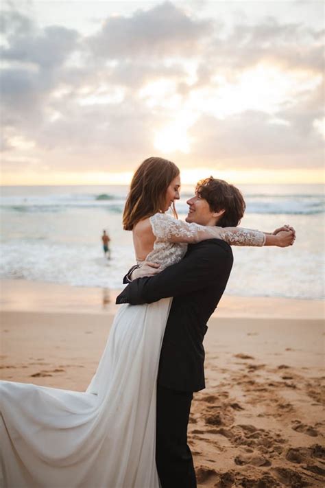 Sunset Wedding Shoot At Manly Beach In Sydney Junebug Weddings