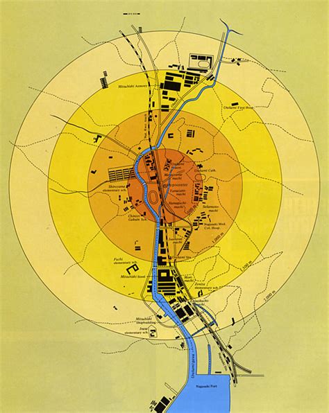 Hiroshima And Nagasaki Map Map Of The World