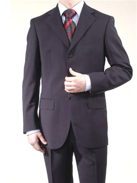 It's made from navy wool sourced from yorkshire textile mill savile clifford, and lined entirely so that it comfortably slips on and colour: SKU# Z726 Navy Blue 3 Buttons Mens Super 140's Wool Suits ...