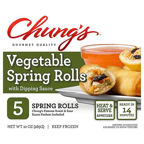 Chung S Vegetable Spring Rolls Ct Eggs Rolls Burritos Carlie C S