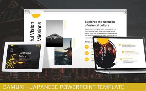 Samuri Japanese Powerpoint Template Templatemonster