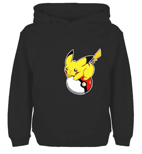 Cartoon Pokémon Pikachu Hoodie Pokemon School Supplies And Clothes