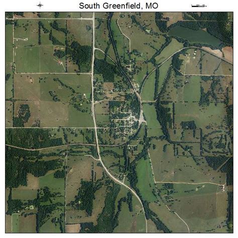 Aerial Photography Map Of South Greenfield Mo Missouri