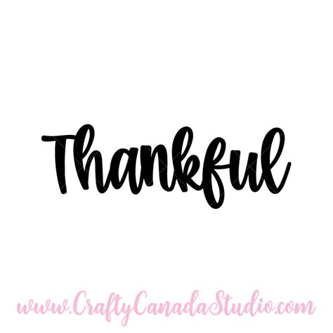 Thankful Svg Crafty Canada Studio