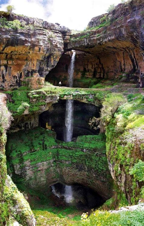 Beautiful Of Baatara Gorge Waterfall Of