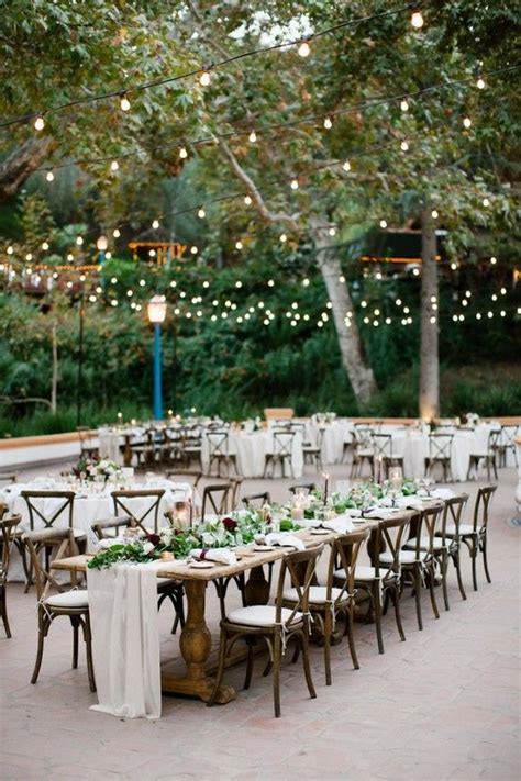 Long Elegant Rustic Table For Rancho Las Lomas Wedding Rancho Las
