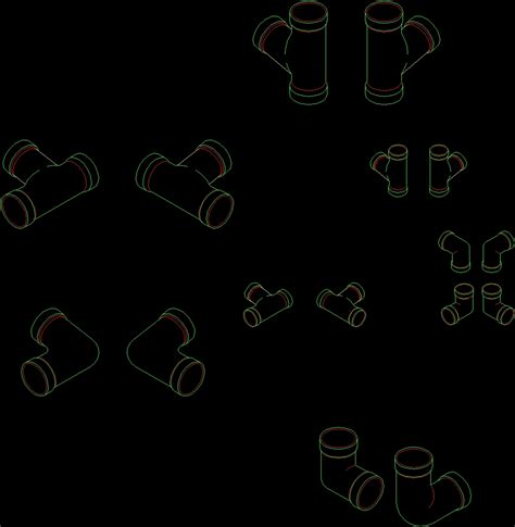 Pipe Fittings Isometric Dwg Block For Autocad • Designs Cad
